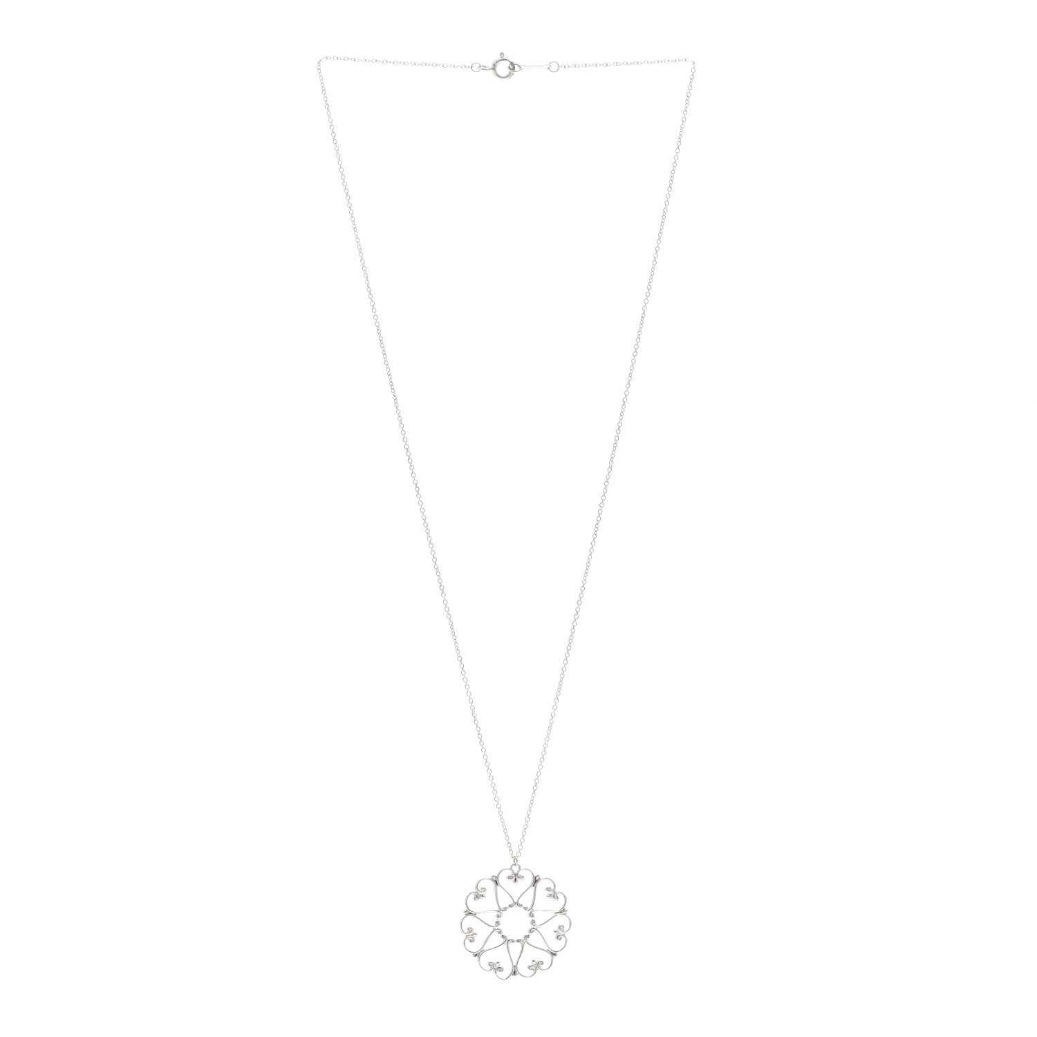 Tiffany Sterling Silver Paloma Picasso Venezia Goldoni Pendant Necklace 3 of 4