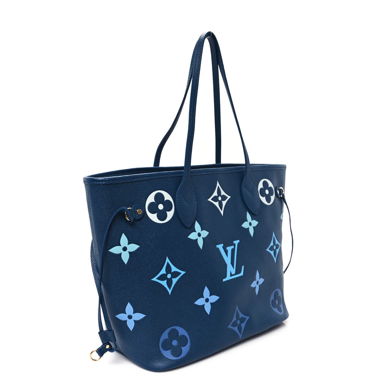 Louis Vuitton Empreinte Monogram Giant Neverfull MM Degrade Bleu 3 of 9
