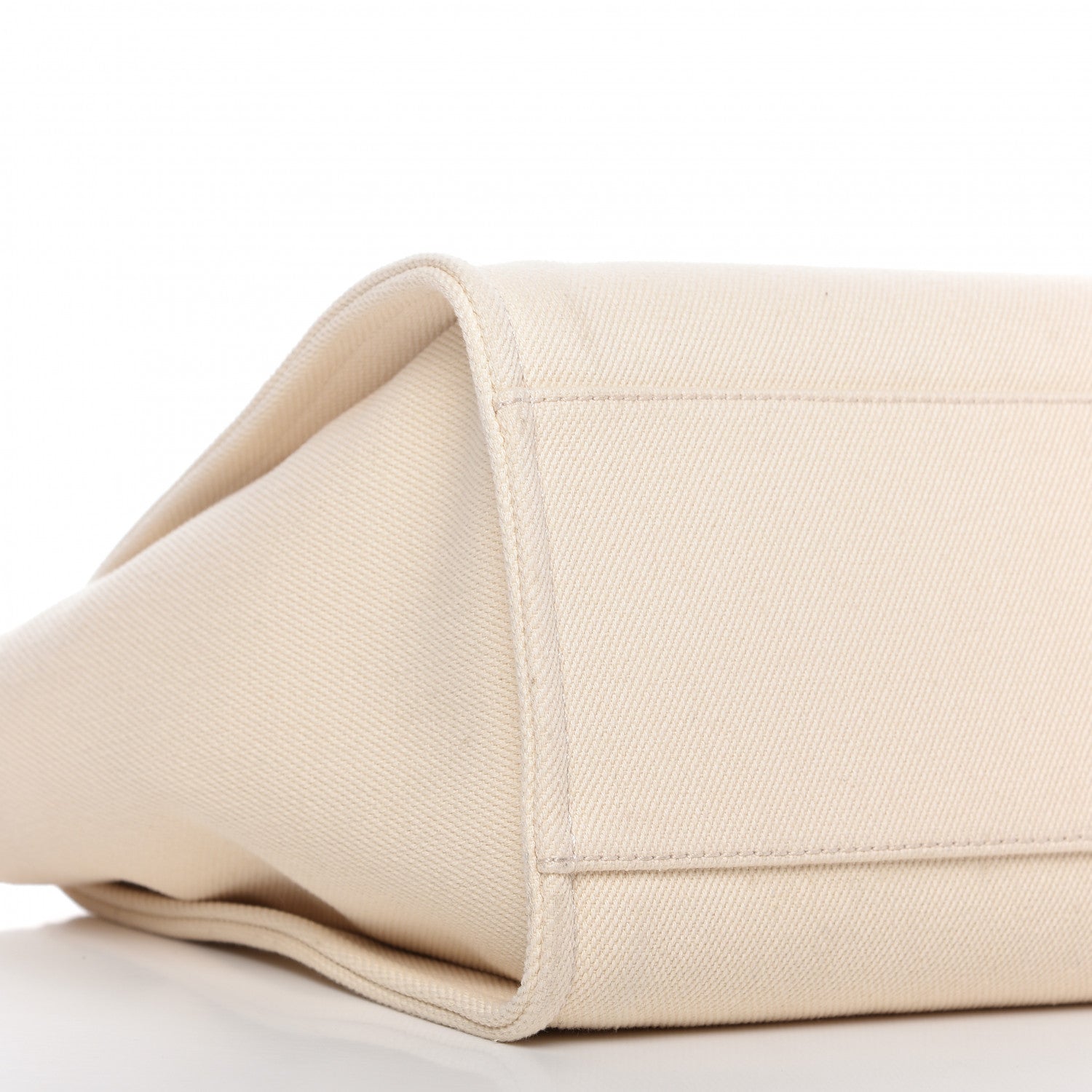 Chanel Canvas Pearl Medium Deauville Tote Ecru Beige 6 of 10