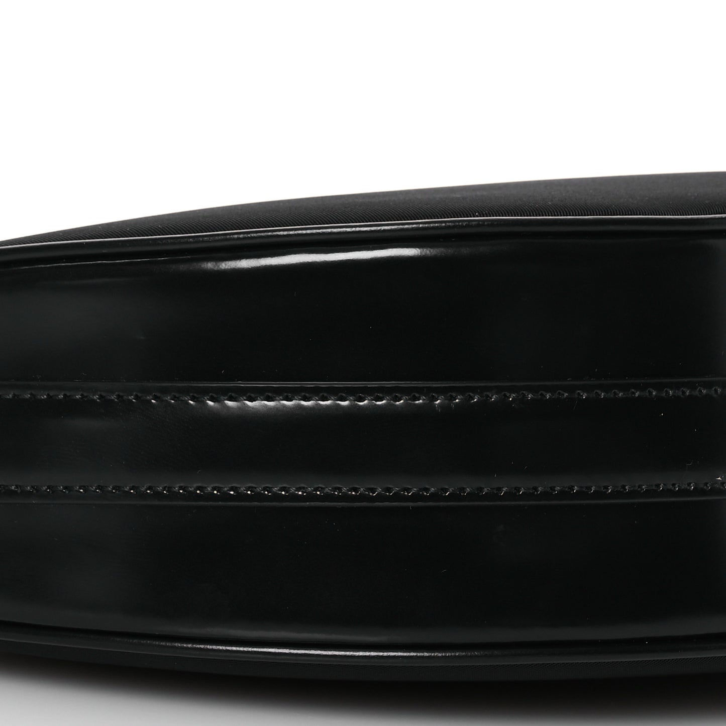 Re-Nylon Spazzolato Small Arque Shoulder Bag Black