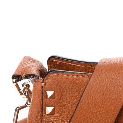 Valentino Garavani Pebbled Calfskin Small Rockstud Flip-Lock Messenger Bag Light Cuir 9 of 11