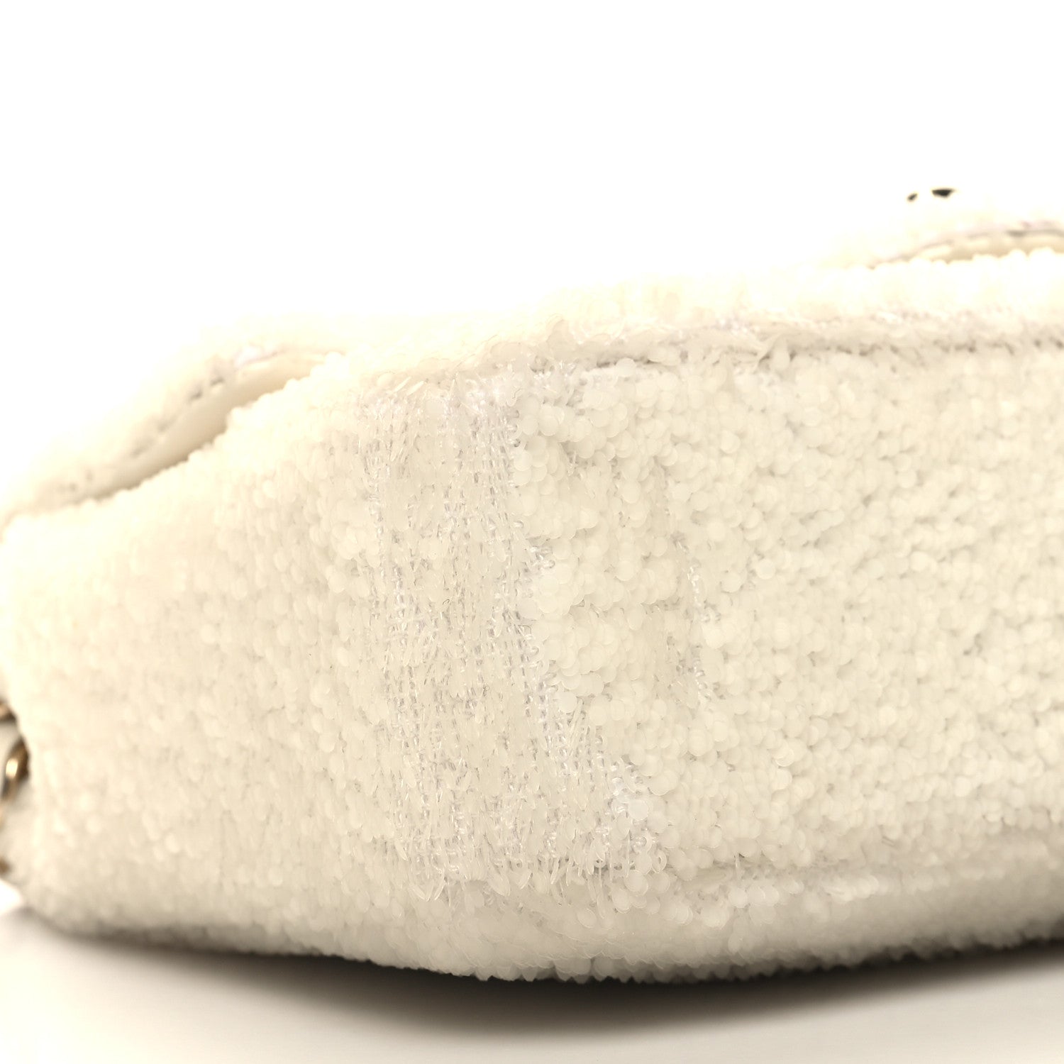 Chanel Sequin Mini Rectangular Flap White 9 of 11