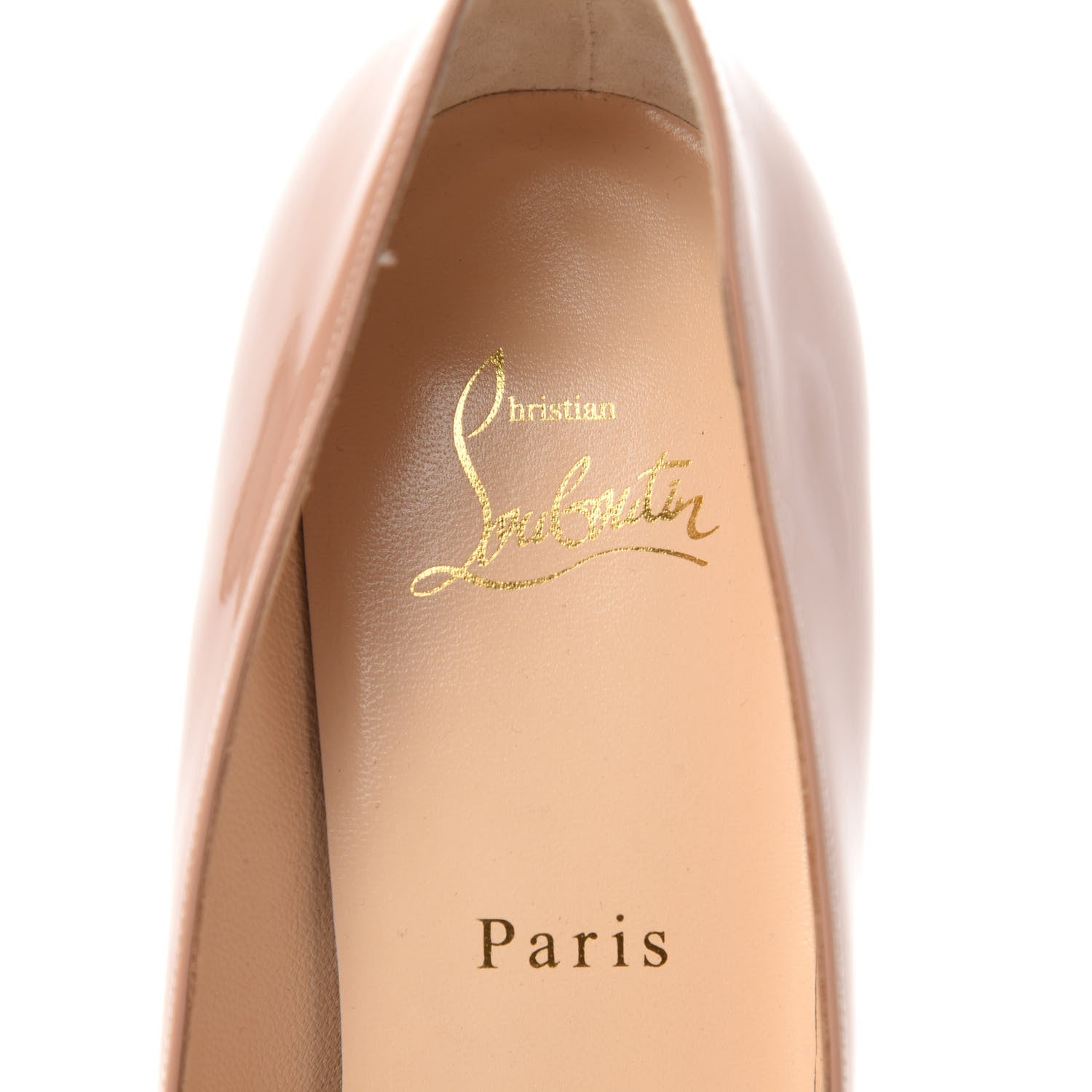 Christian Louboutin Patent Pigalle Follies 100 Pumps 39 Latte 7 of 8