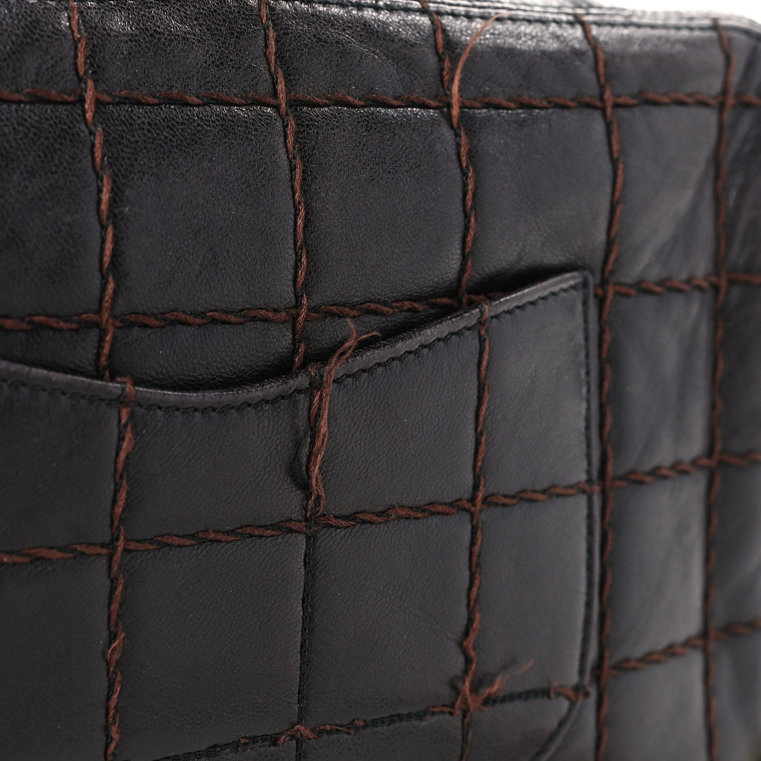 Chanel Lambskin Quilted Chocolate Bar Camera Case Black 10 of 12