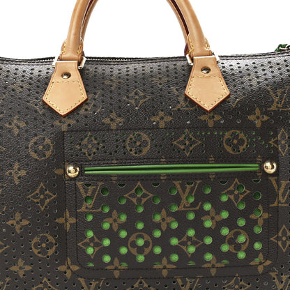 Louis Vuitton Monogram Perforated Speedy 30 Green 8 of 11