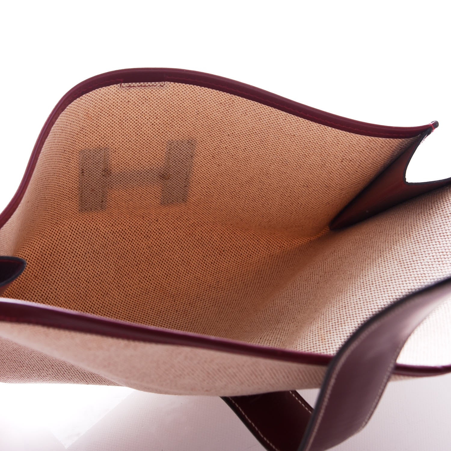 Hermes Box Toile Jige PM Clutch Rouge H 5 of 7