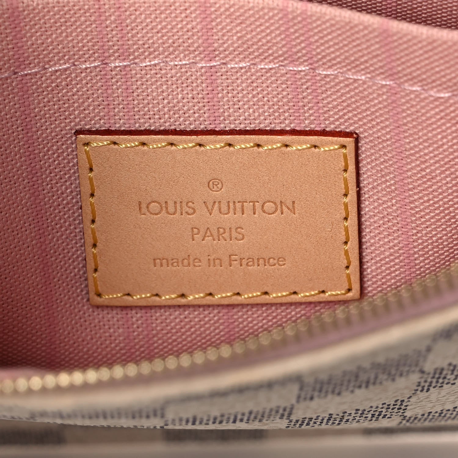 Louis Vuitton Damier Azur Neverfull MM GM Pochette Rose Ballerine 6 of 7