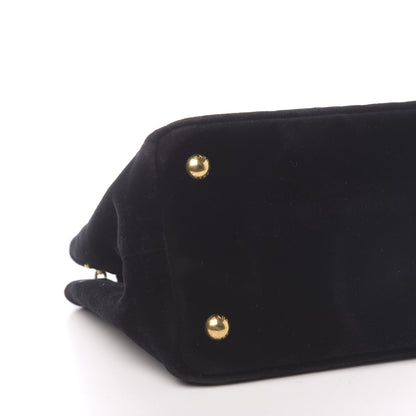 Prada Velvet Astrology Crossbody Tote Bag Black 8 of 10