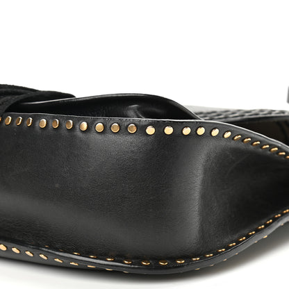 Chloe Calfskin Braided Medium Hudson Shoulder Bag Black 9 of 10
