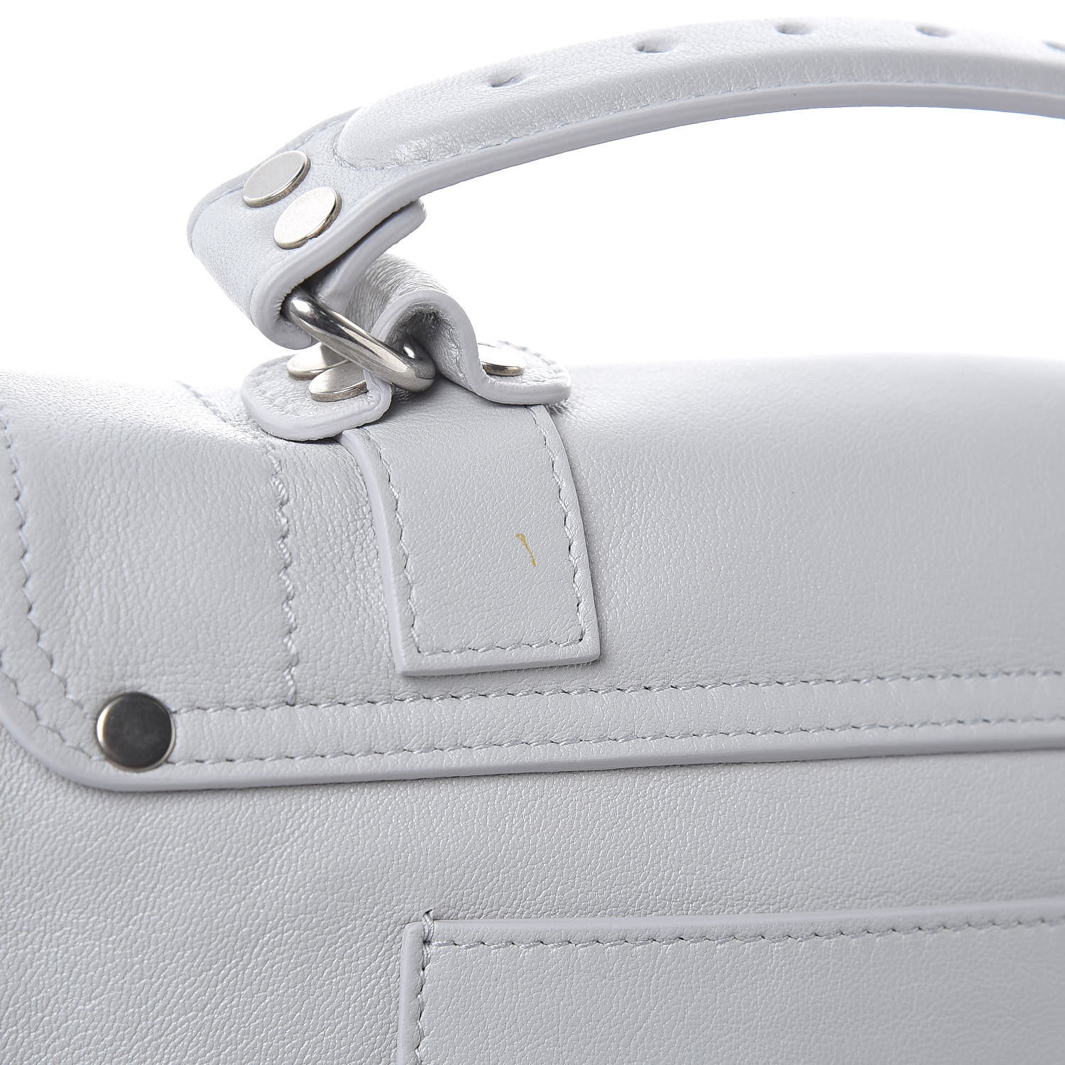 Proenza Schouler Lambskin Tiny PS1 Satchel Pale Steel 9 of 9