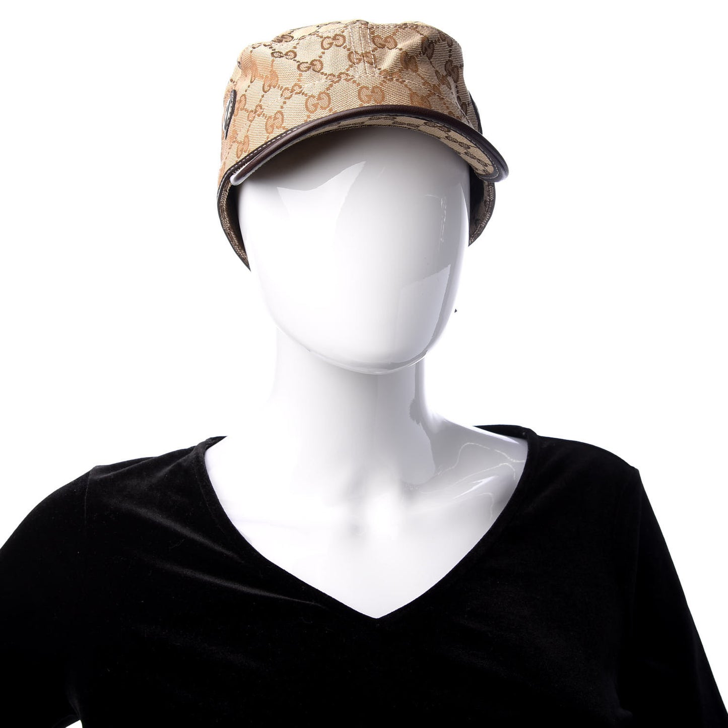 Monogram Military Hat L Brown