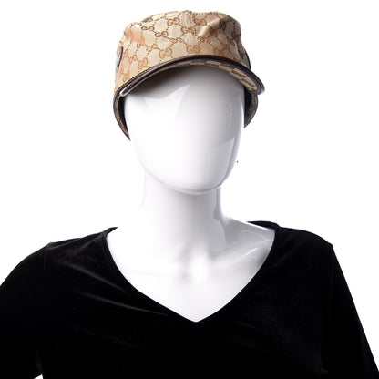 Gucci Monogram Military Hat L Brown 2 of 7