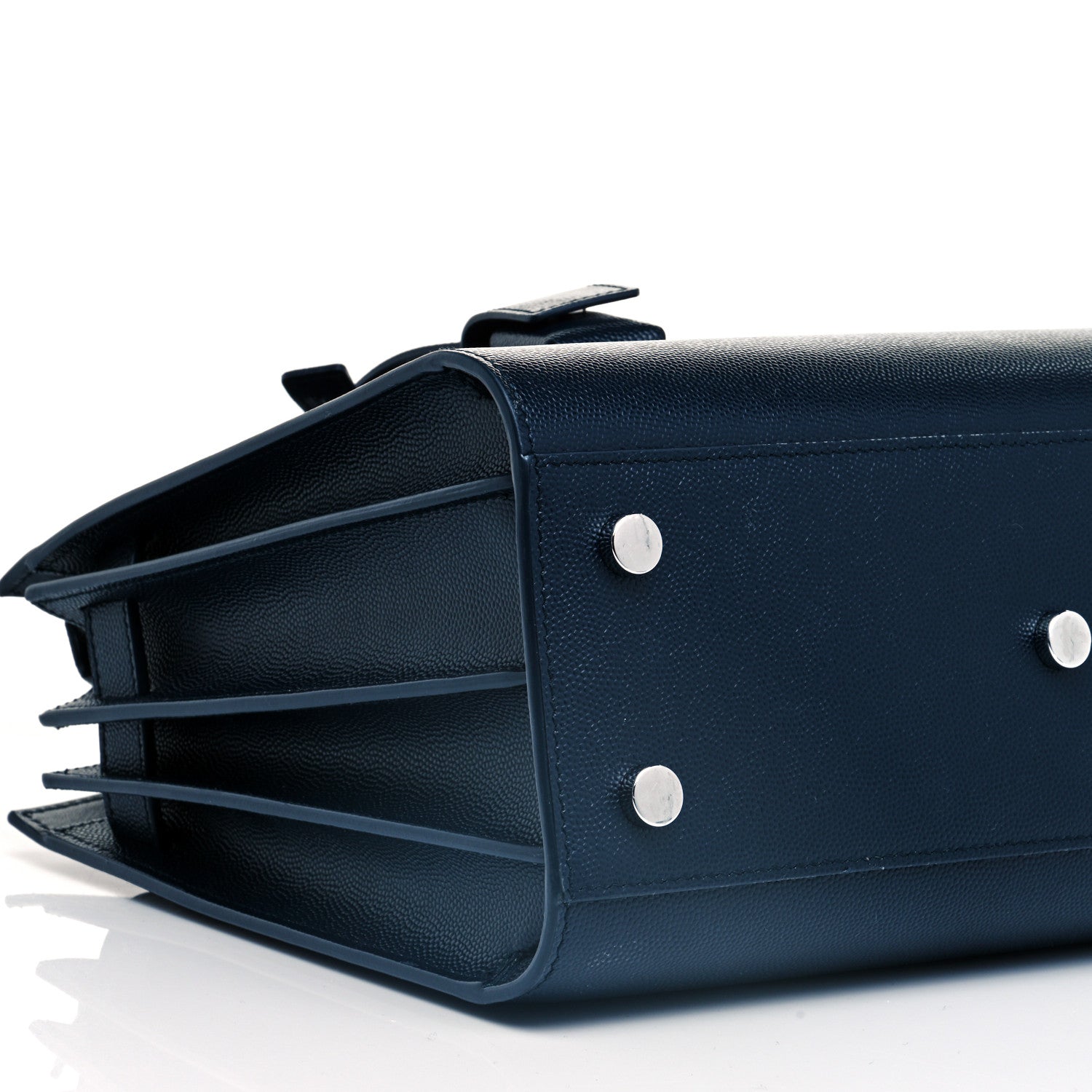 Saint Laurent Grain De Poudre Baby Sac De Jour Denim Blue 4 of 7