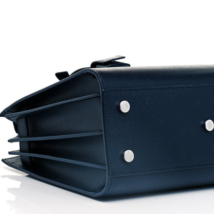 Saint Laurent Grain De Poudre Baby Sac De Jour Denim Blue 4 of 7