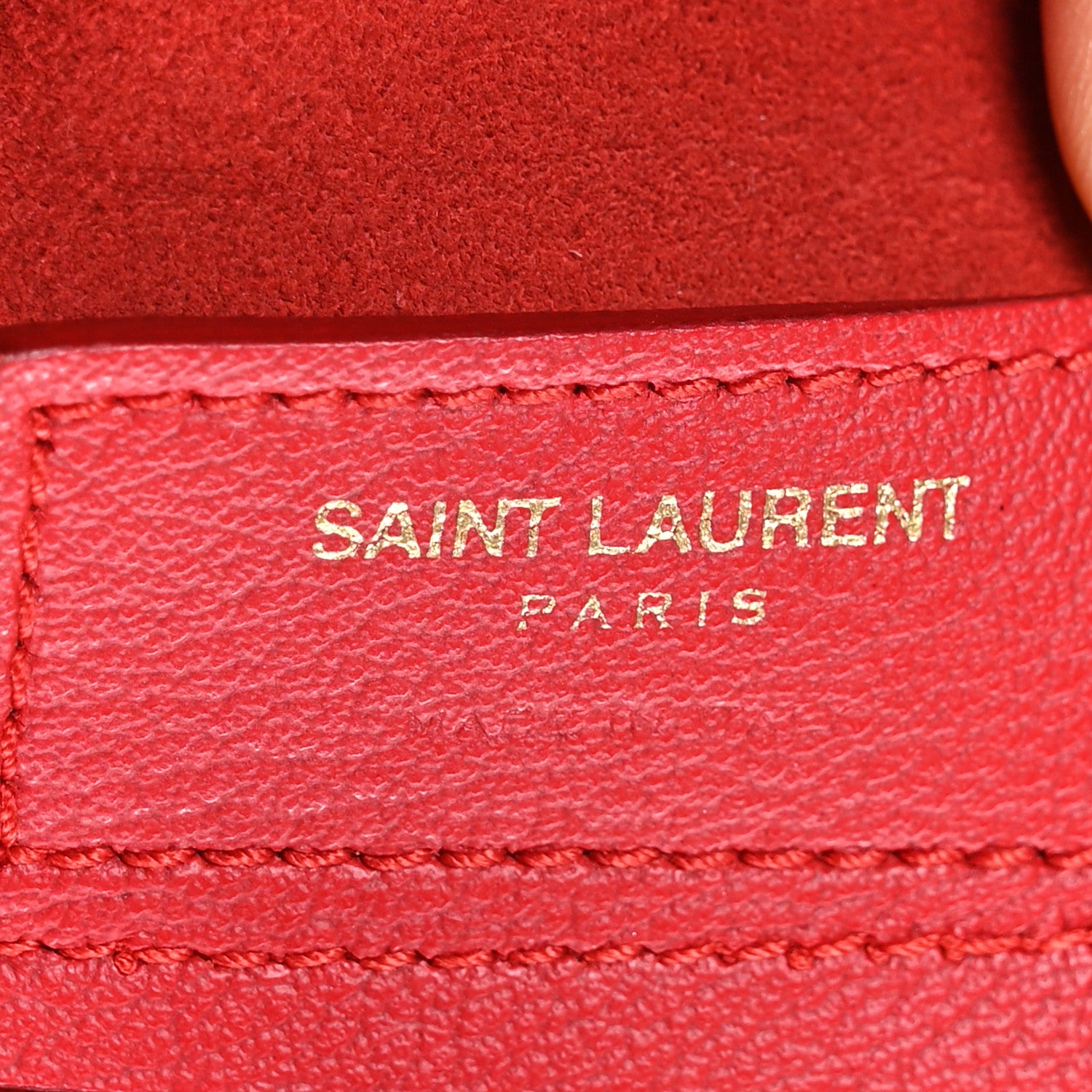 Saint Laurent Calfskin Large Shopping Tote Red 7 of 10