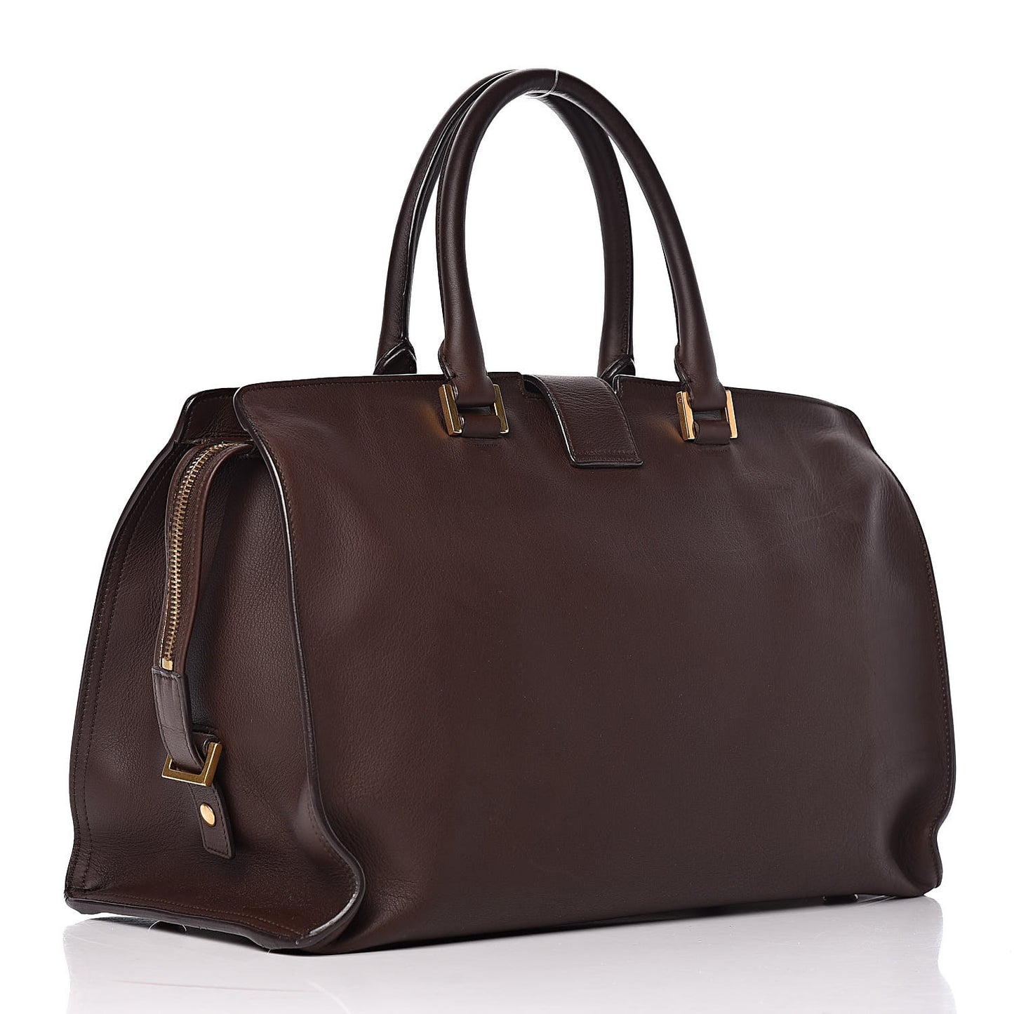 Calfskin Medium Classic Y Cabas Brown