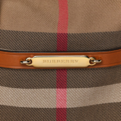 Burberry Bridle Calfskin House Check Small Orchard Bowling Bag Deep Claret 14 of 34