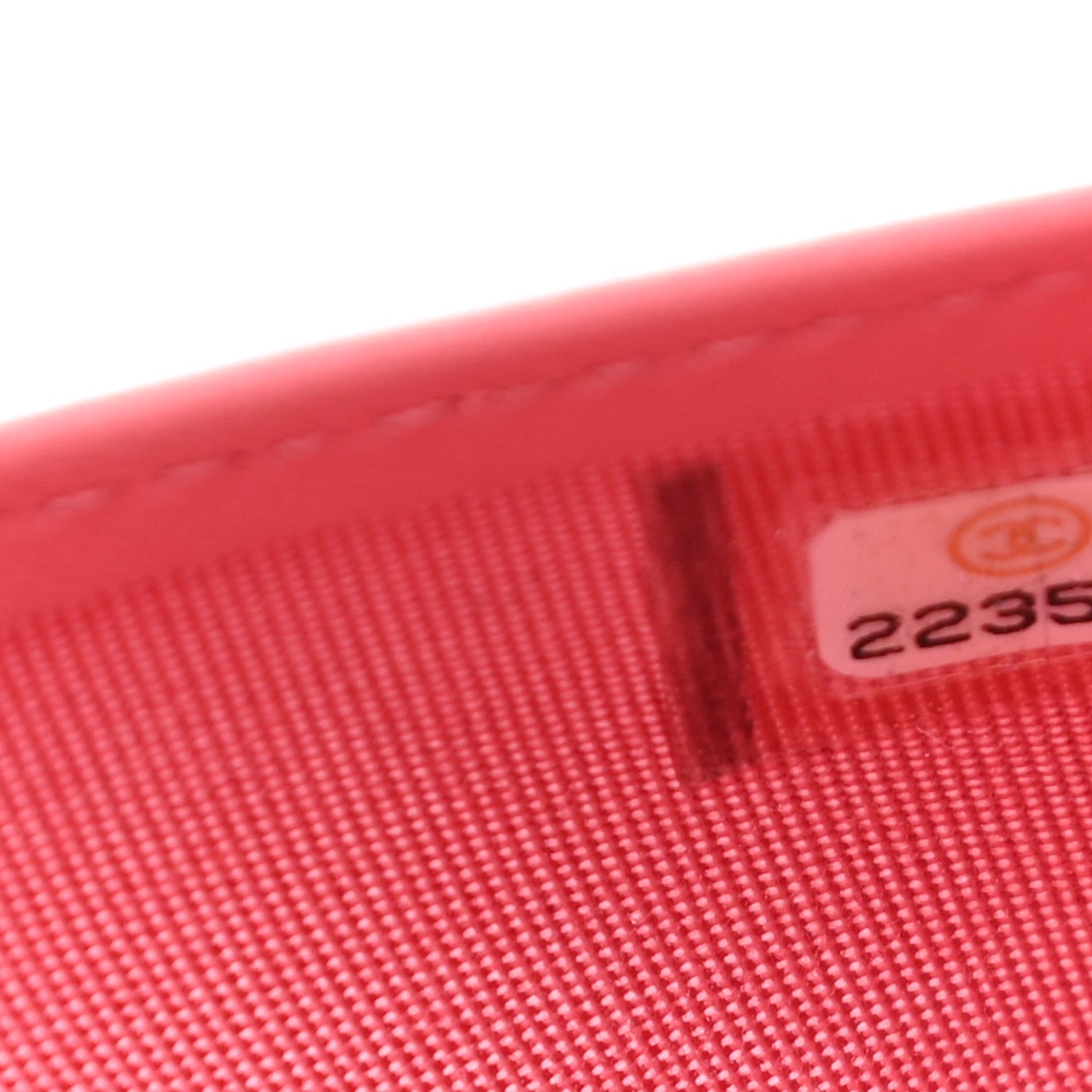 Chanel Calfskin Chevron Quilted Boy Yen Wallet Pink 8 of 9