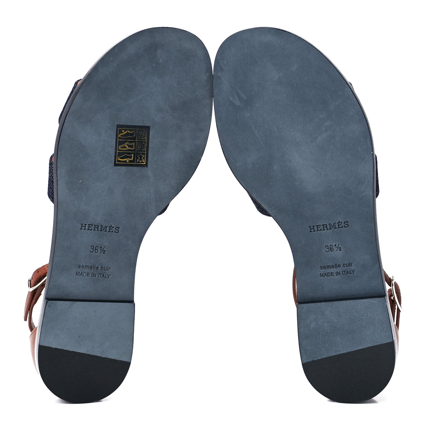 Denim Santorini Sandals 36.5 Bleu Clair