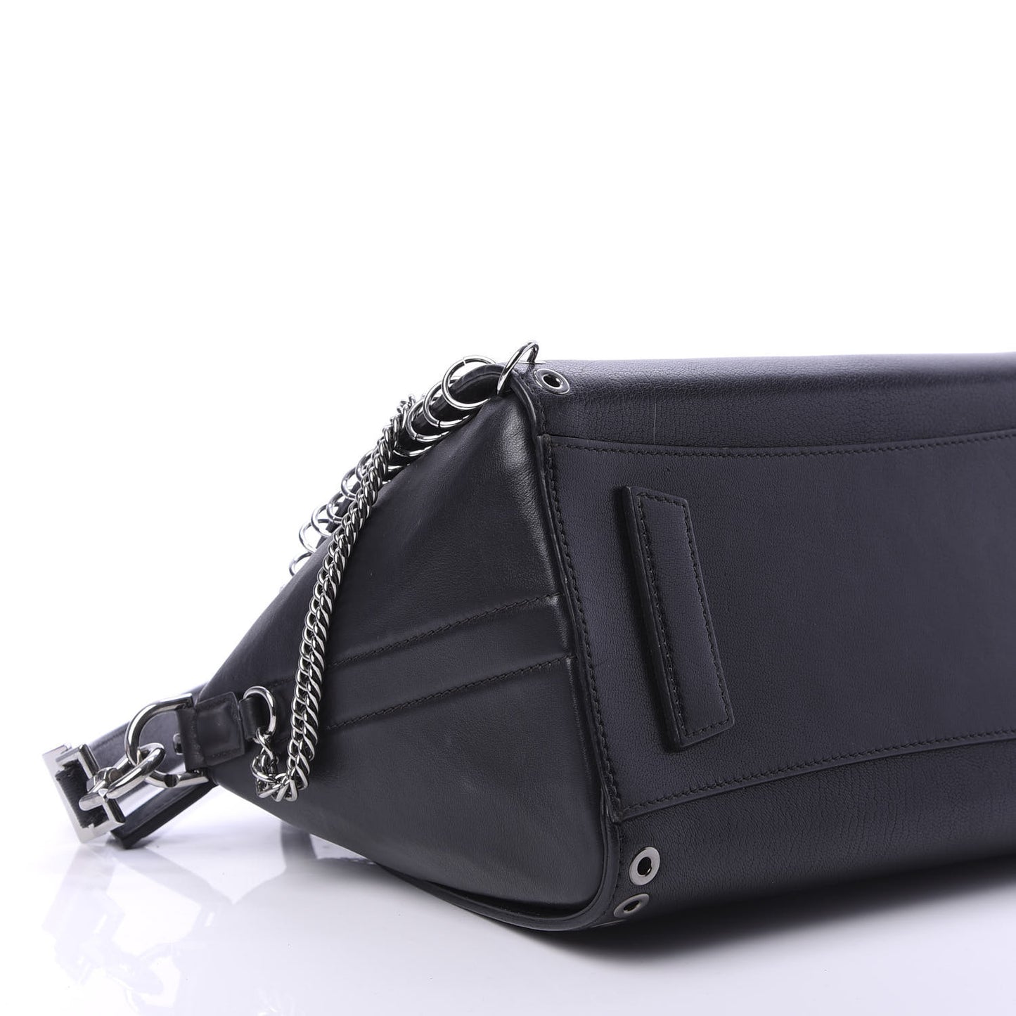 Sugar Goatskin Small Eyelet Antigona Black