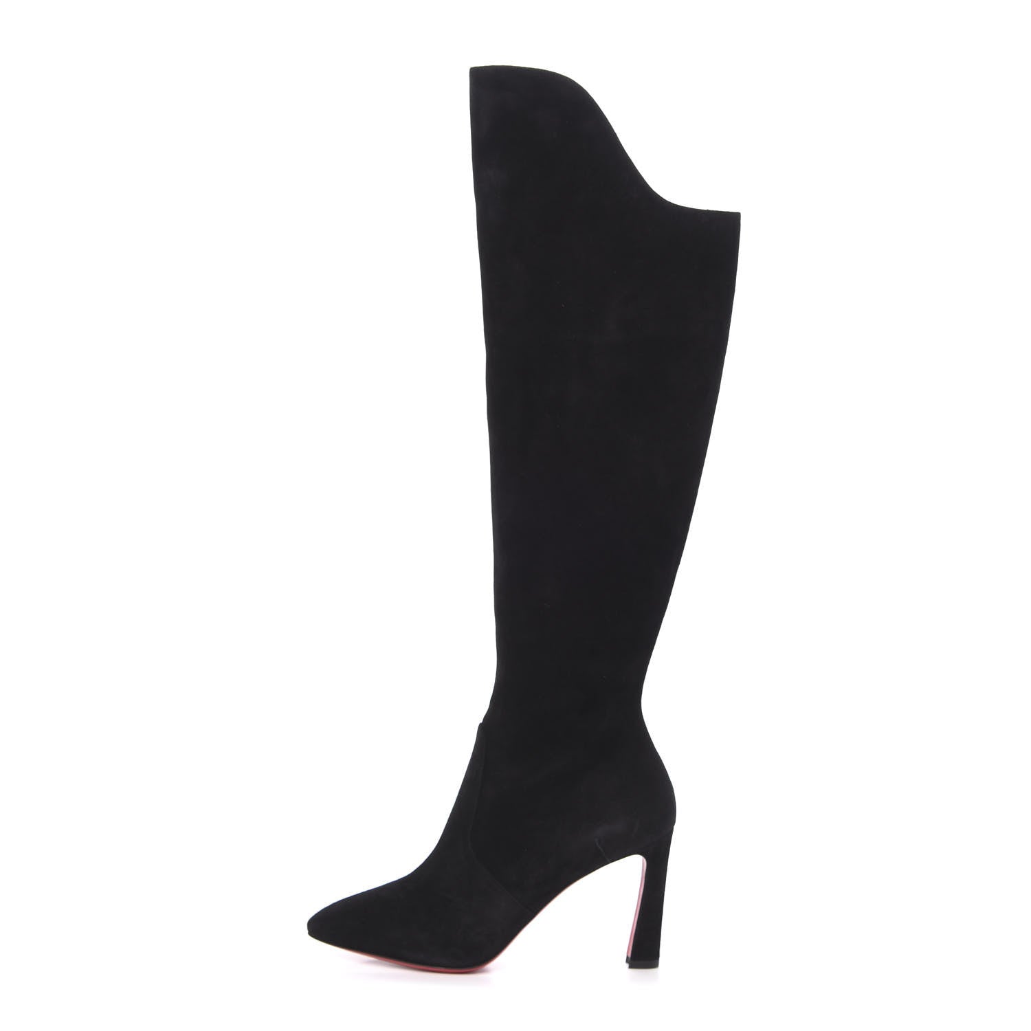 Christian Louboutin Suede Eleonor Tall Boots 38.5 Black 1 of 7