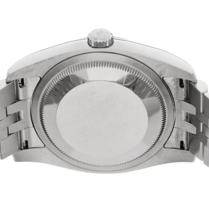 Rolex Stainless Steel 18K White Gold Diamond 36mm Oyster Perpetual Datejust Watch Silver 116234 4 of 5