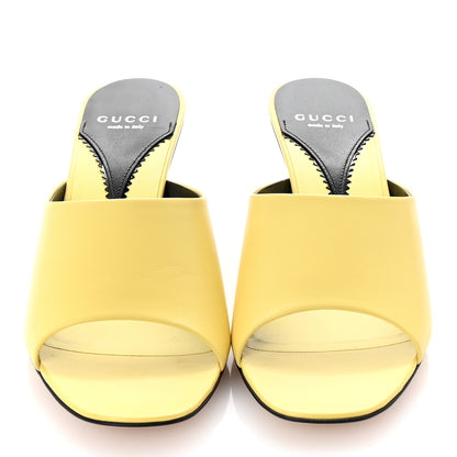 Gucci Malaga Kid Interlocking G Sandals 39.5 Banana 3 of 10