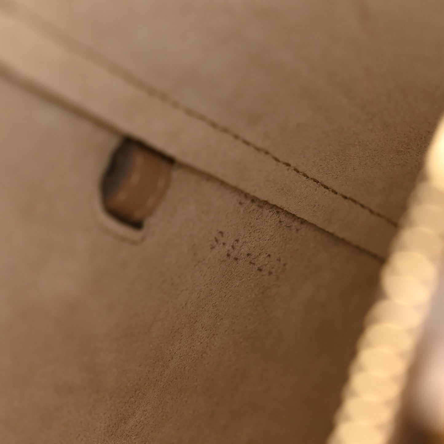 Grained Calfskin Nano Belt Bag Light Taupe