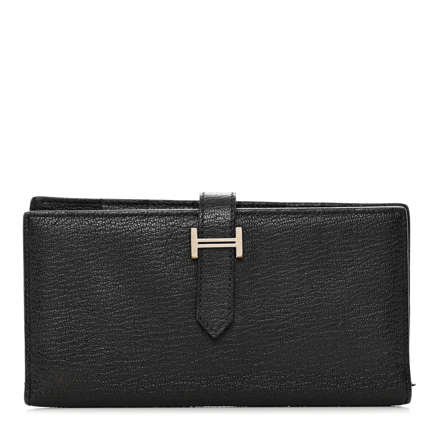 Chèvre Mysore Bearn Gusset Wallet Black