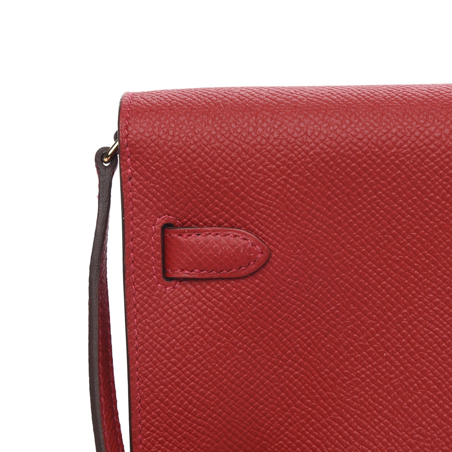 Hermes Epsom Kelly Wallet To Go Rouge Casaque 10 of 12