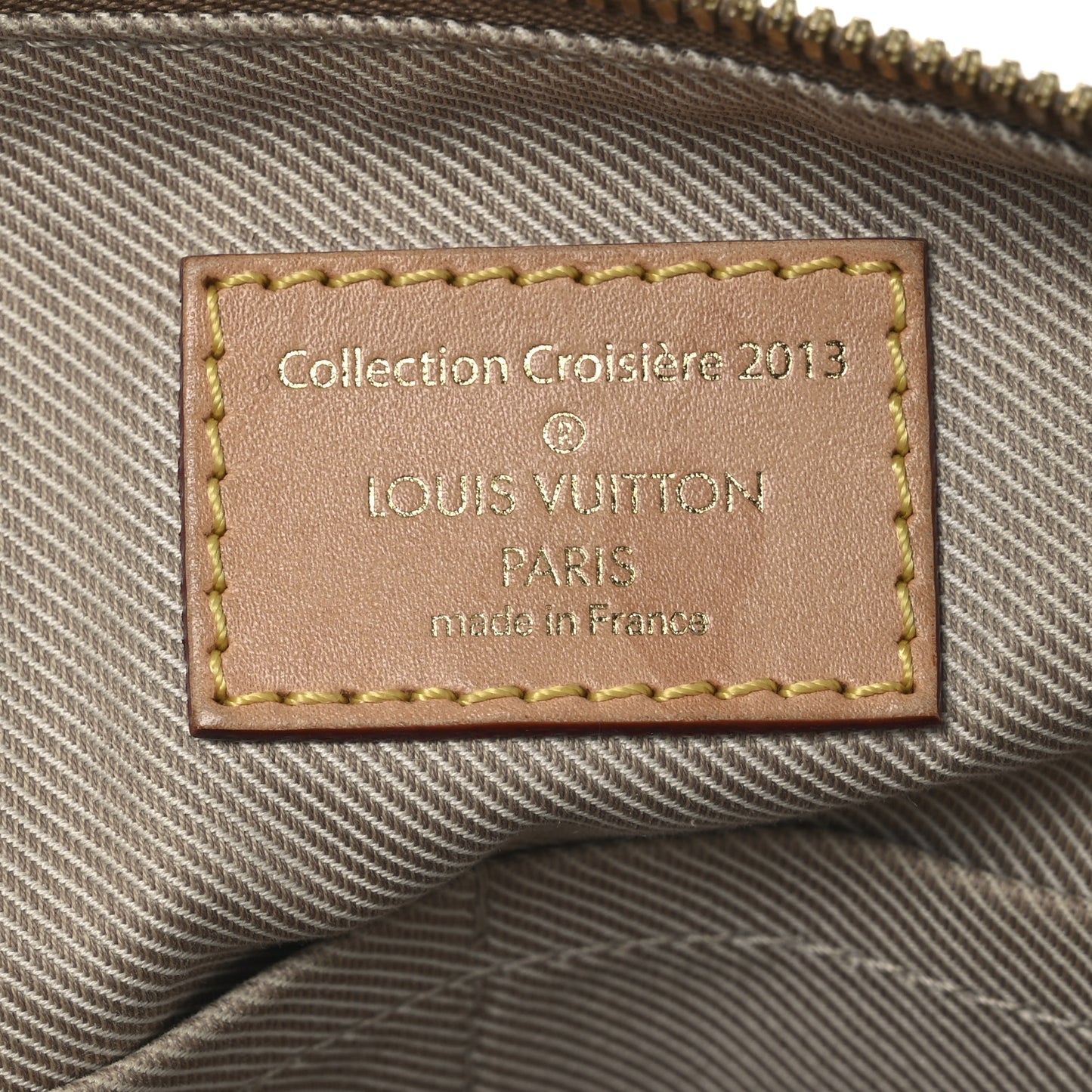 Denim Monogram Stone Speedy Bandouliere 35 Caramel