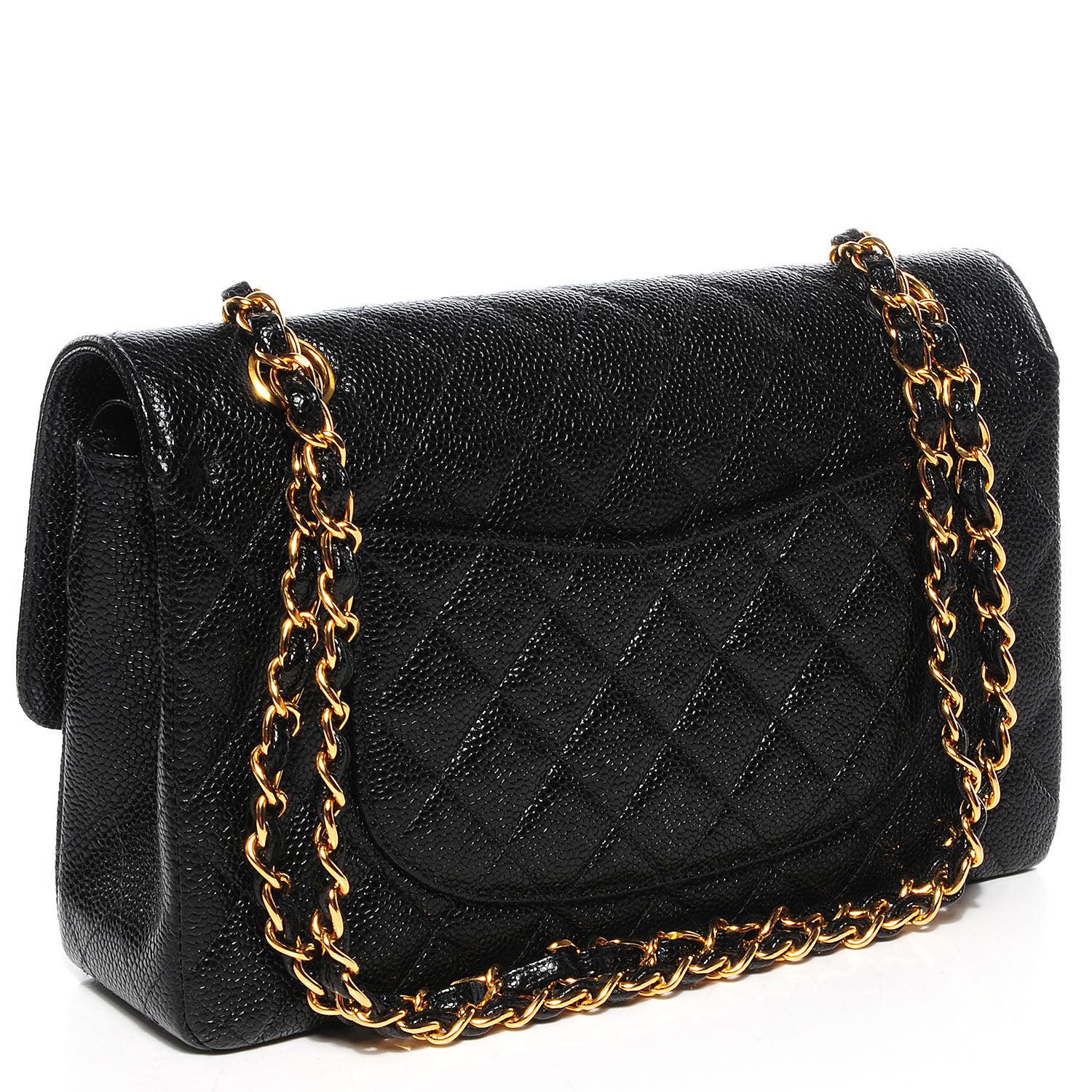 Chanel Caviar Quilted Medium Double Flap Black 3 of 9