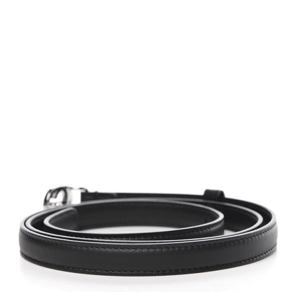 Gucci Moon Calfskin Nickel Interlocking G 20mm Belt 95 38 Black 3 of 7