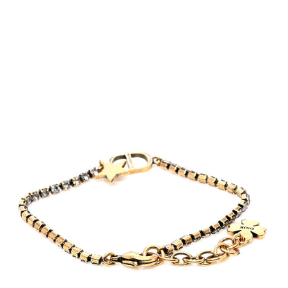 Christian Dior Metal Crystal Bracelet Gold 3 of 6
