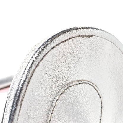 Christian Louboutin Kid Laminato Mariza 85 Sandals 36 Silver 9 of 9