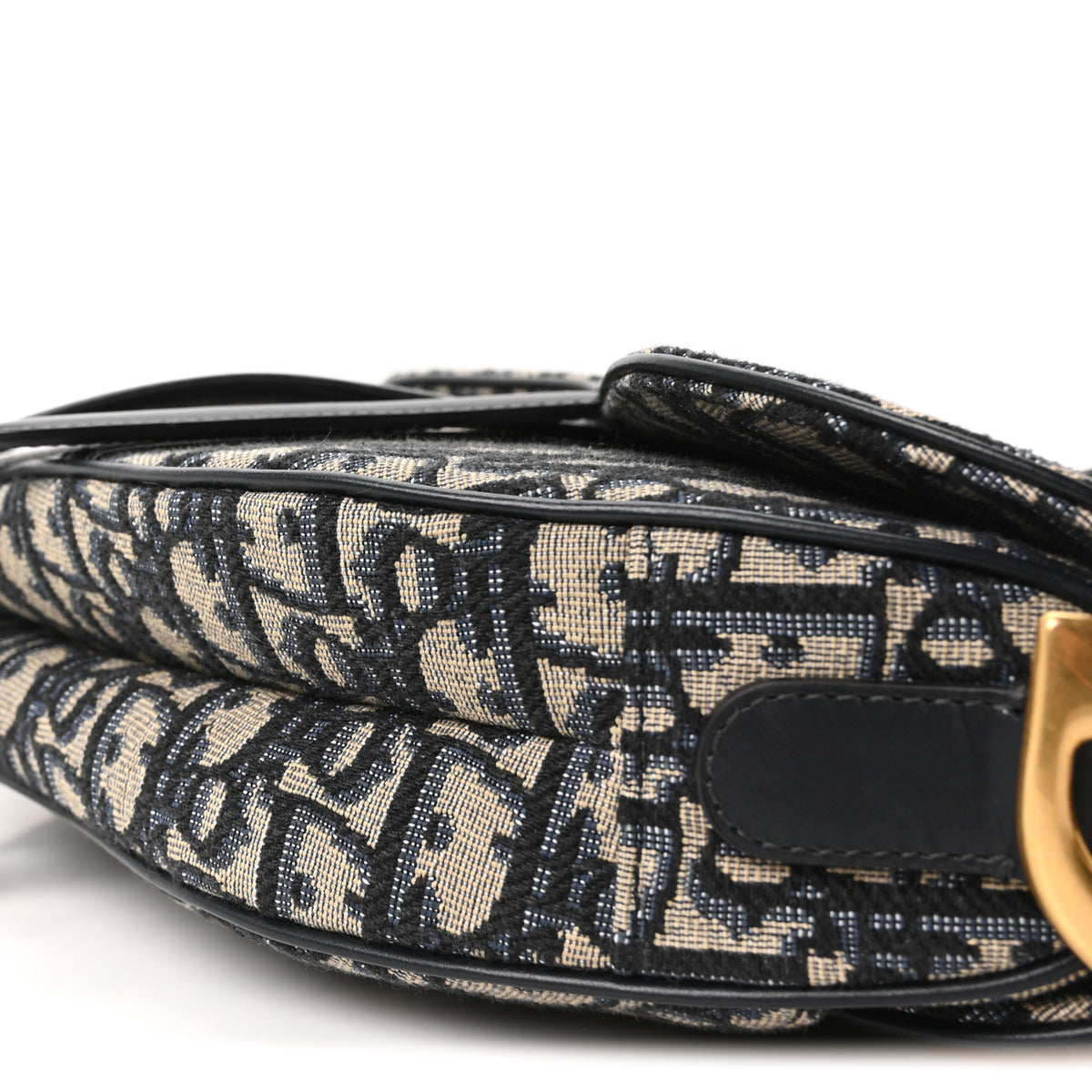 Oblique Saddle Bag With Strap Blue