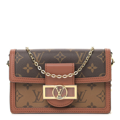 Louis Vuitton Reverse Monogram Dauphine Chain Wallet 1 of 9