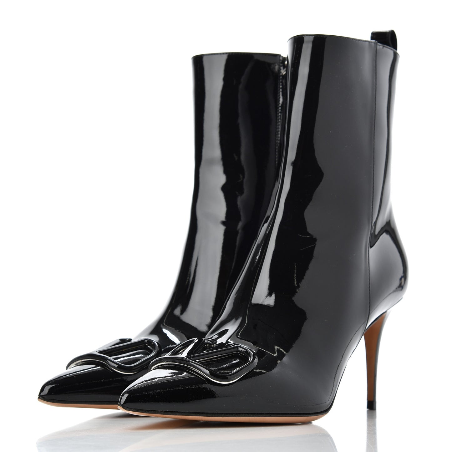 Patent VLogo 80mm Ankle Boots 39 Black