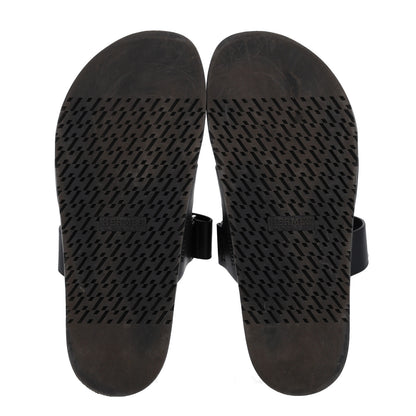 Hermes Calfskin Mens Chypre Sandals 42 Black 7 of 11