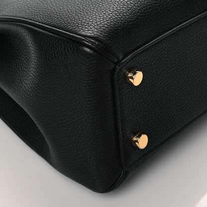 Celine Grained Calfskin Small 16 Top Handle Bag Black 9 of 10