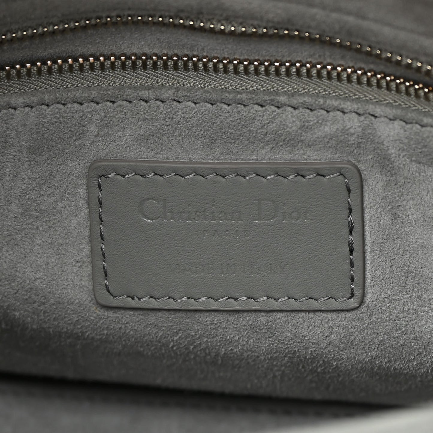 Ultra Matte Calfskin Cannage Small My ABCDior Lady Dior Gray