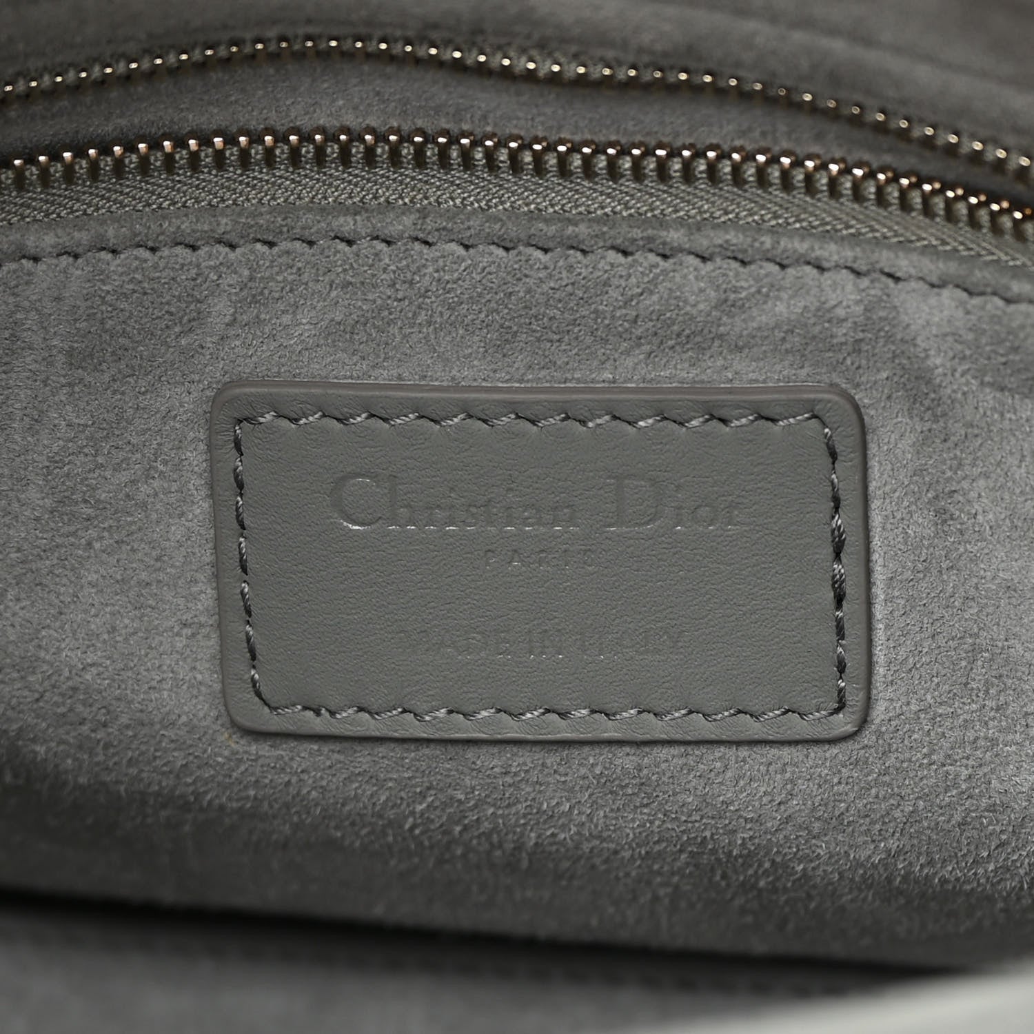 Christian Dior Ultra Matte Calfskin Cannage Small My ABCDior Lady Dior Gray 6 of 12