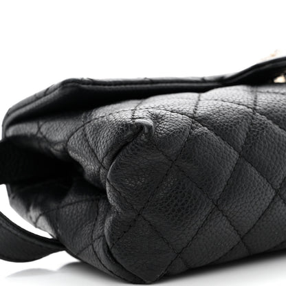 Chanel Grained Calfskin Quilted 2.55 Reissue Flap Belt Bag Clutch Black 10 of 12