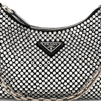Prada Satin Crystal Re-Edition 2005 Shoulder Bag Cristal 8 of 10