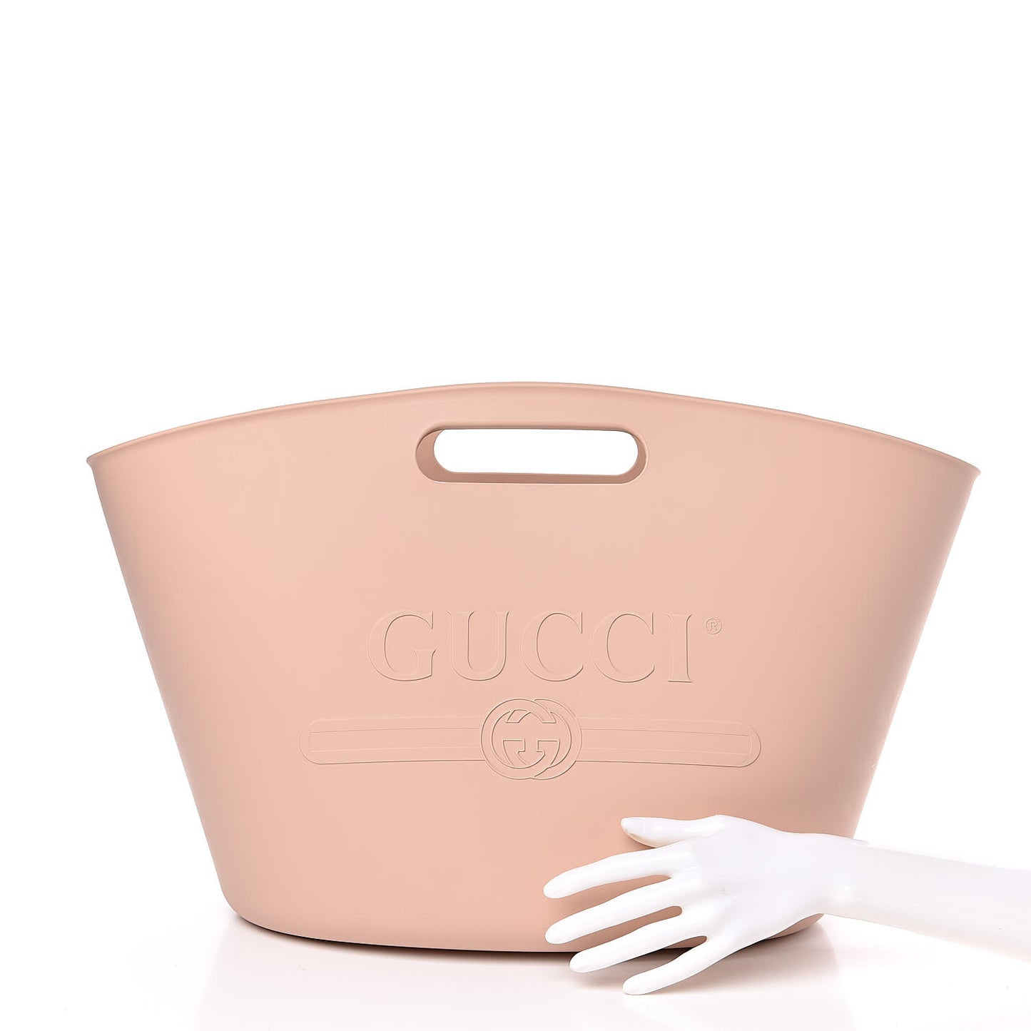 Rubber Oversized Logo Tote Rosa
