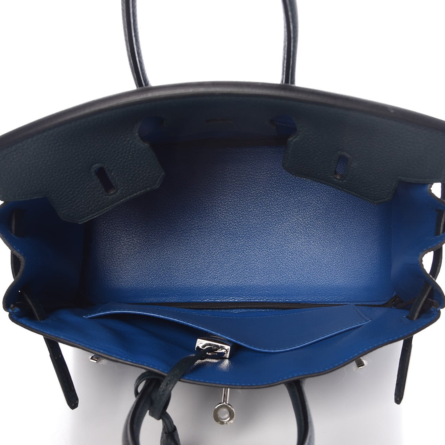 Togo Swift Officier Birkin 25 Vert Cypress Bleu Zellige