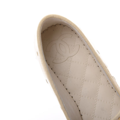 Chanel PVC Raffia CC Espadrilles 35 Beige 7 of 9