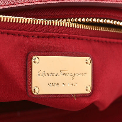 Salvatore Ferragamo Saffiano Beky Tote Rosso 6 of 8