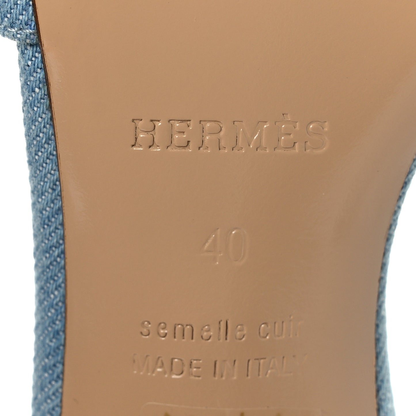 Denim Oasis Sandals 40 Bleu Clair
