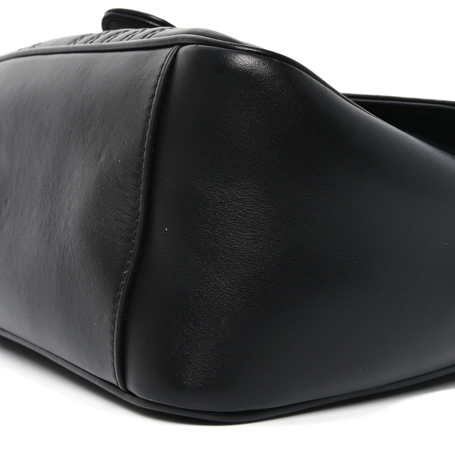 Gucci Calfskin Matelasse Small GG Marmont Top Handle Shoulder Bag Black 10 of 10